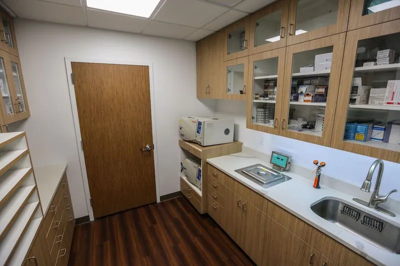 Medicine and equipment closet room